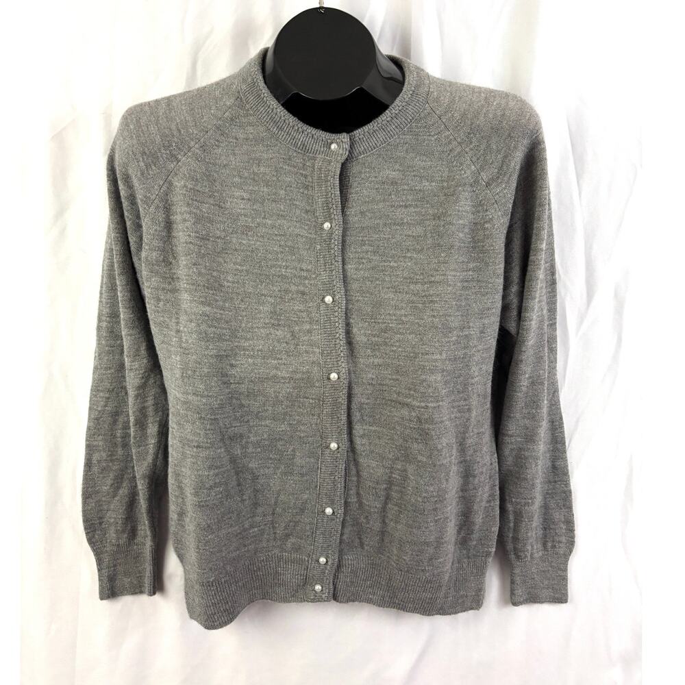 Vintage 90s Designers‎ Originals Gray Button Cardigan Small USA